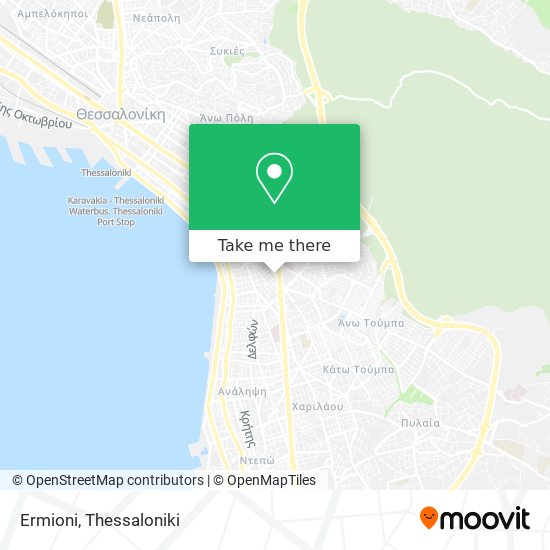 Ermioni map
