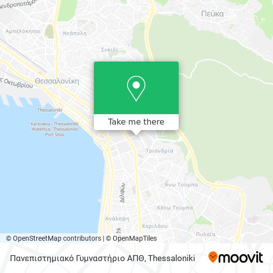 Πανεπιστημιακό Γυμναστήριο ΑΠΘ map