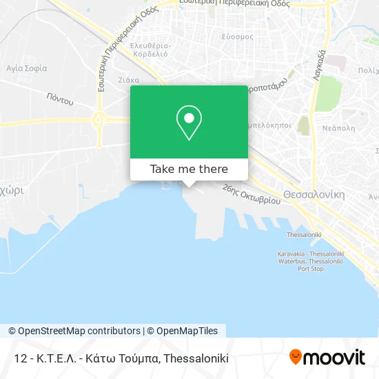 12 - Κ.Τ.Ε.Λ. - Κάτω Τούμπα map