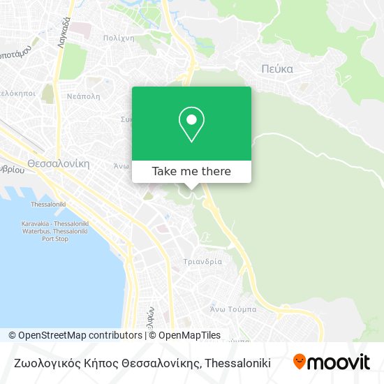 Ζωολογικός Κήπος Θεσσαλονίκης map