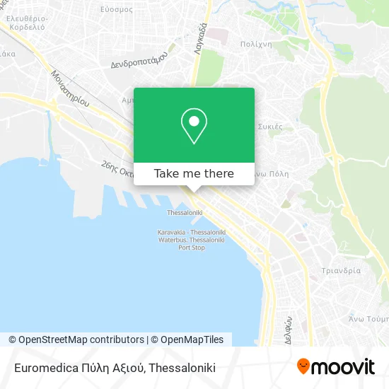 Euromedica Πύλη Αξιού map