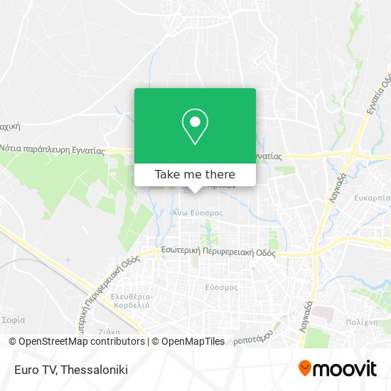 Euro TV map