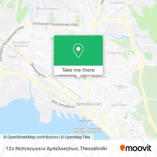 12ο Νηπιαγωγειο Αμπελοκηπων map