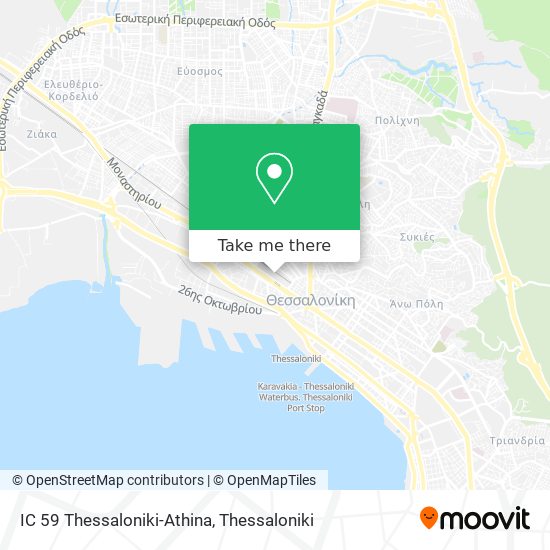 IC 59 Thessaloniki-Athina map