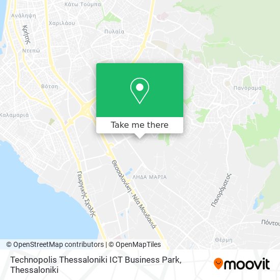 Technopolis Thessaloniki ICT Business Park map