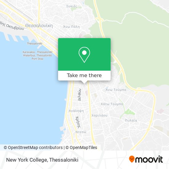 New York College map