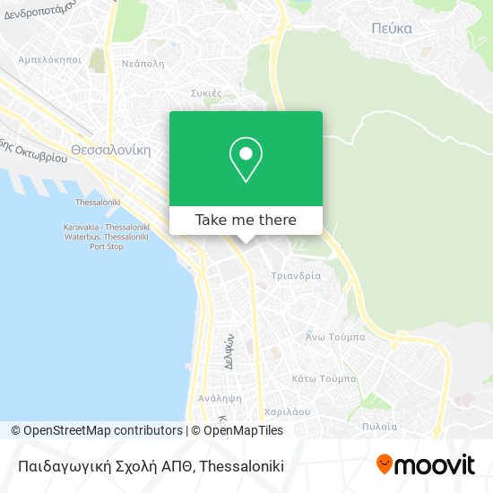 Παιδαγωγική Σχολή ΑΠΘ map