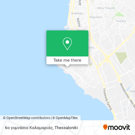 6ο γυμνάσιο Καλαμαριάς map