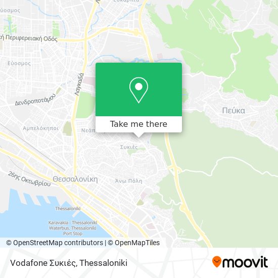 Vodafone Συκιές map