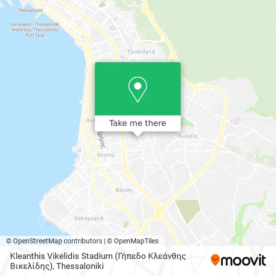 Kleanthis Vikelidis Stadium (Γήπεδο Κλεάνθης Βικελίδης) map