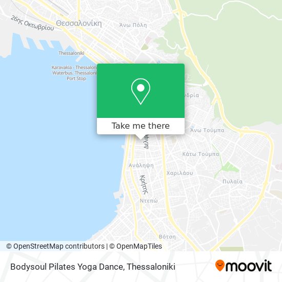 Bodysoul Pilates Yoga Dance map