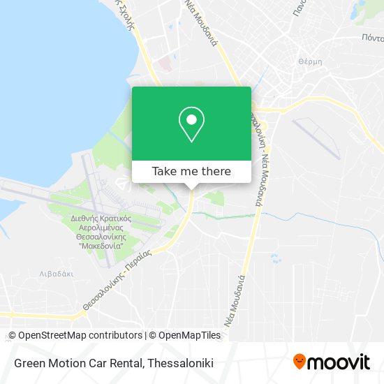 Green Motion Car Rental map