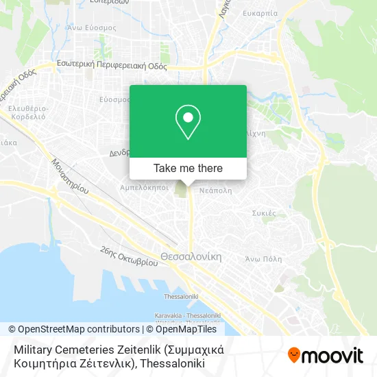 Military Cemeteries Zeitenlik (Συμμαχικά Κοιμητήρια Ζέιτενλικ) map