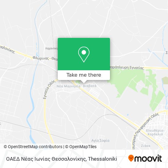 ΟΑΕΔ Νέας Ιωνίας Θεσσαλονίκης map