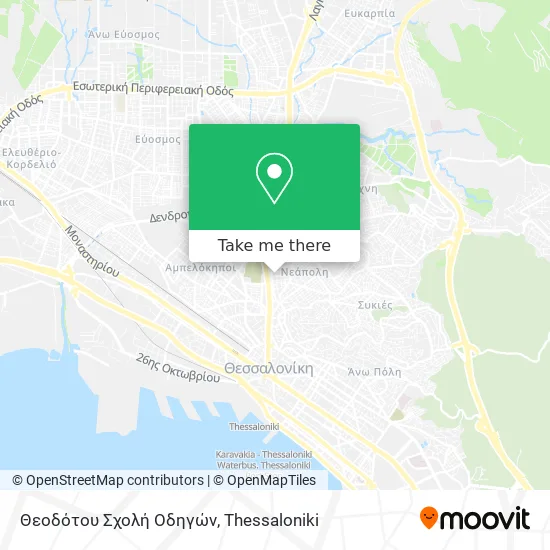 Θεοδότου Σχολή Οδηγών map