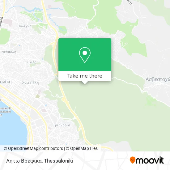 Λητω Βρεφικα map