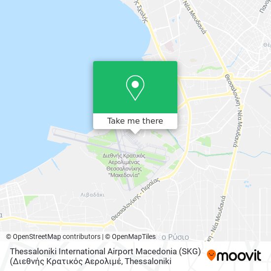 Thessaloniki International Airport Macedonia (SKG) (Διεθνής Κρατικός Αερολιμέ map