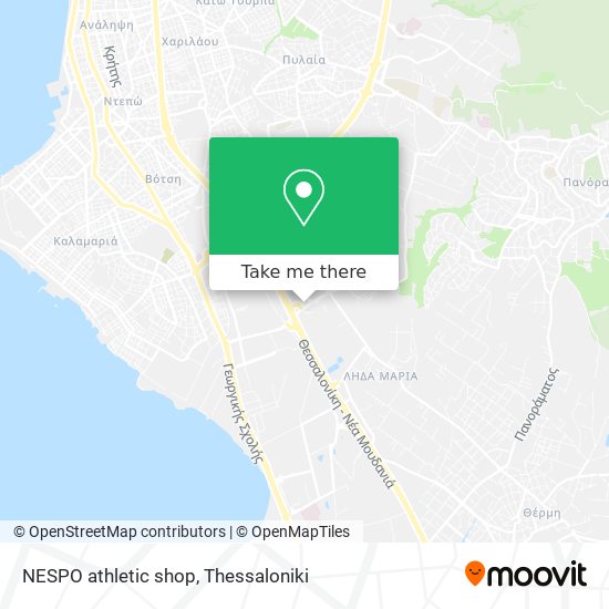 NESPO athletic shop map