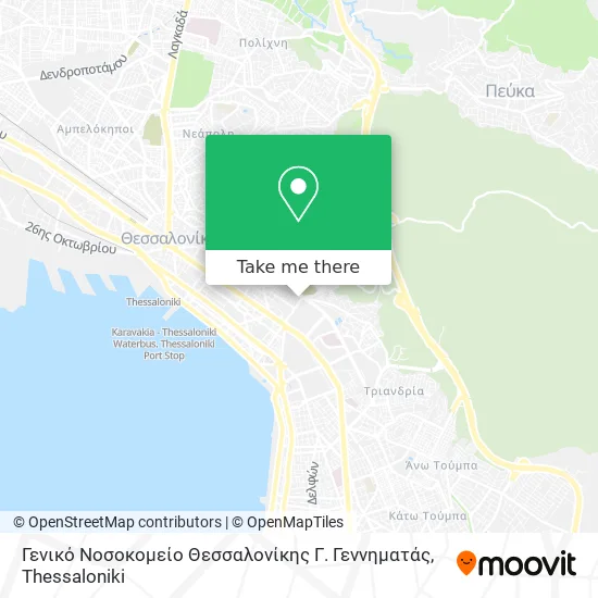Γενικό Νοσοκομείο Θεσσαλονίκης  Γ. Γεννηματάς map