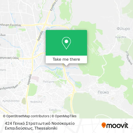424 Γενικό Στρατιωτικό Νοσοκομείο Εκπαιδεύσεως map