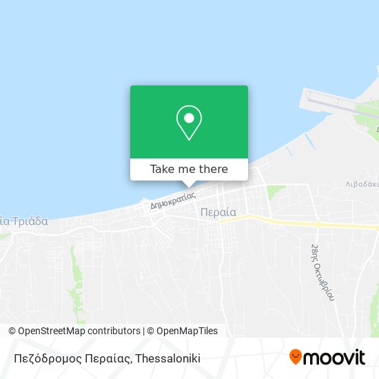 Πεζόδρομος Περαίας map
