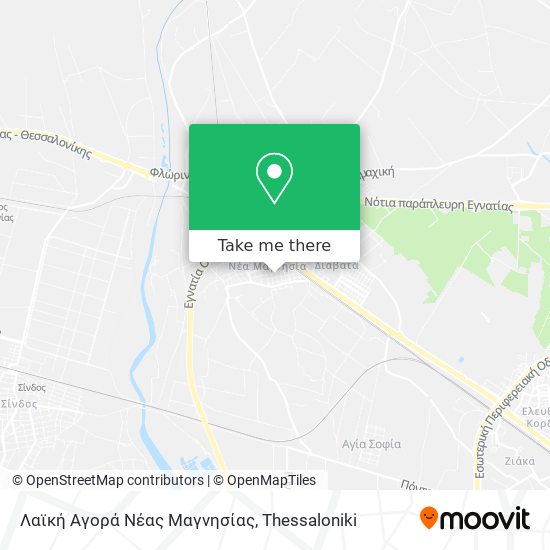 Λαϊκή Αγορά Νέας Μαγνησίας map