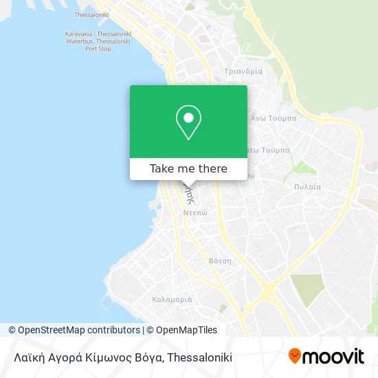 Λαϊκή Αγορά Κίμωνος Βόγα map