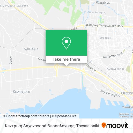 Κεντρική Λαχαναγορά Θεσσαλονίκης map
