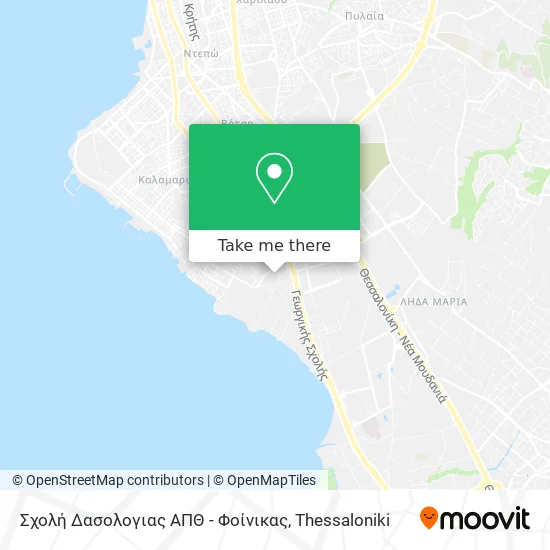 Σχολή Δασολογιας ΑΠΘ - Φοίνικας map