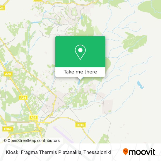 Kioski Fragma Thermis Platanakia map