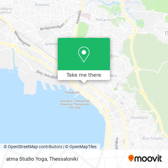 atma Studio Yoga map