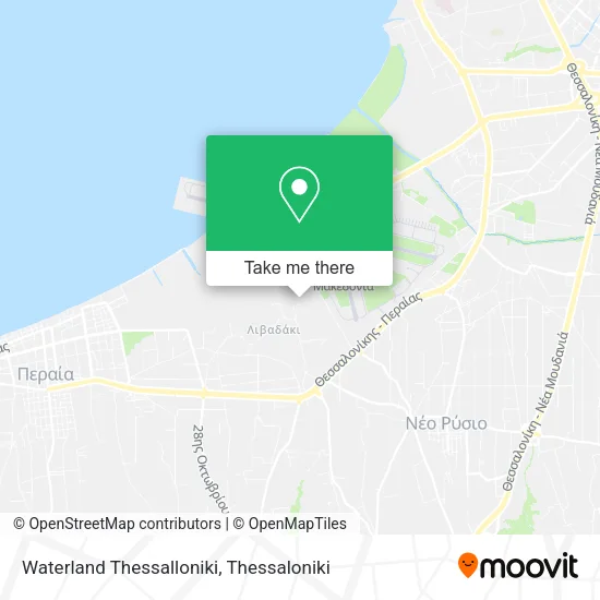 Waterland Thessalloniki map