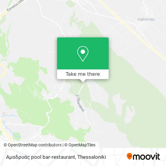 Αμαδρυάς pool bar-restaurant map