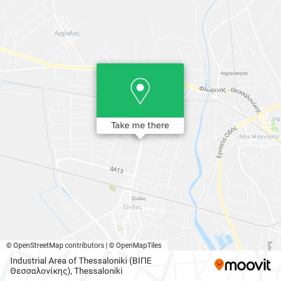 Industrial Area of Thessaloniki (ΒΙΠΕ Θεσσαλονίκης) map