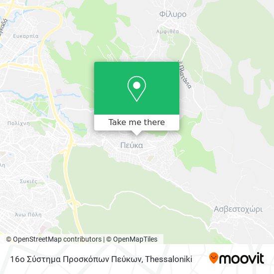 16ο Σύστημα Προσκόπων Πεύκων map
