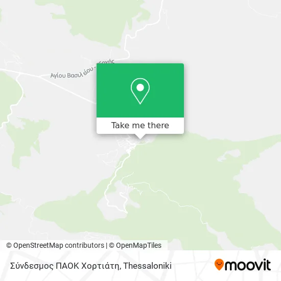 Σύνδεσμος ΠΑΟΚ Χορτιάτη map