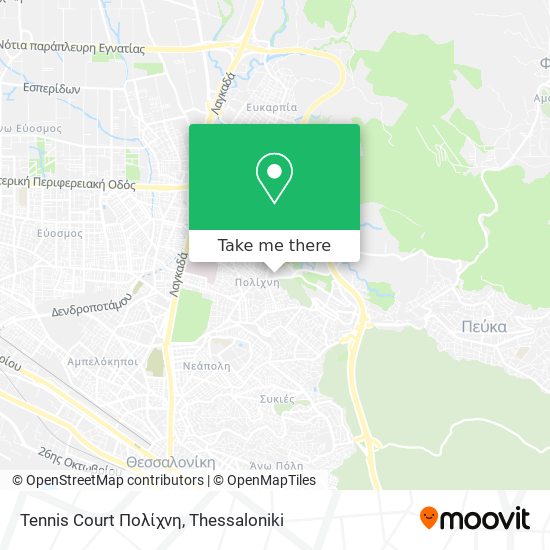 Tennis Court Πολίχνη map