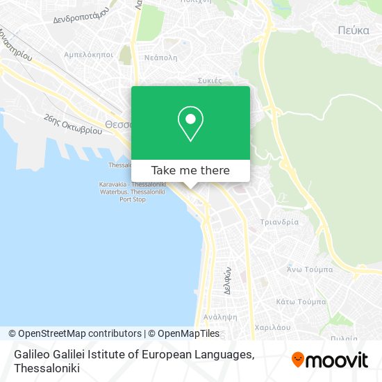 Galileo Galilei Istitute of European Languages map