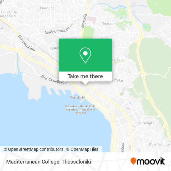 Mediterranean College map