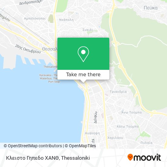 Κλειστο Γηπεδο ΧΑΝΘ map