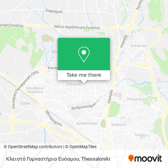 Κλειστό Γυμναστήριο Ευόσμου map