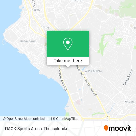 ΠΑΟΚ Sports Arena map