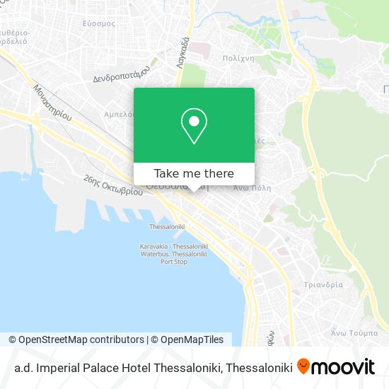 a.d. Imperial Palace Hotel Thessaloniki map