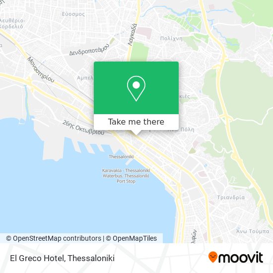 El Greco Hotel map