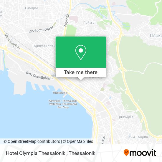 Hotel Olympia Thessaloniki map