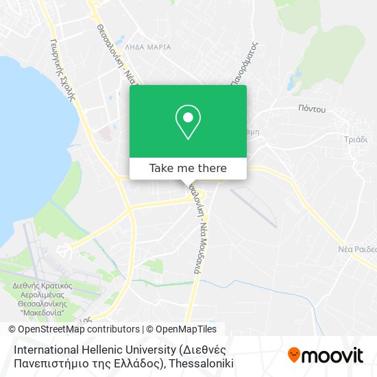 International Hellenic University (Διεθνές Πανεπιστήμιο της Ελλάδος) map