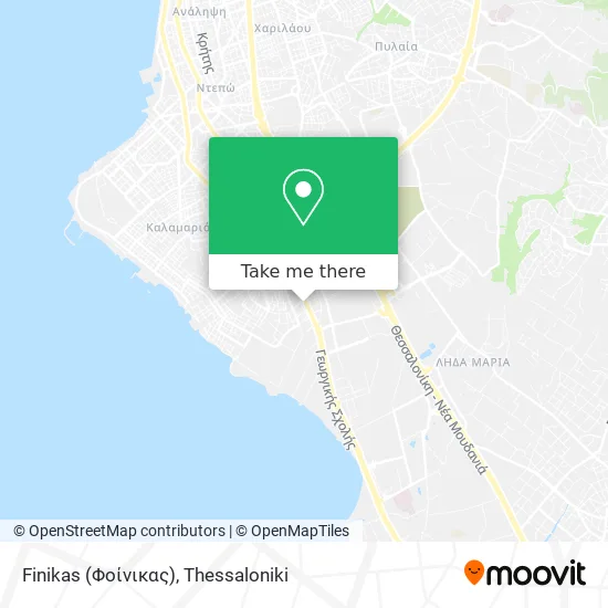 Finikas (Φοίνικας) map