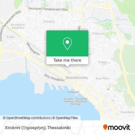 Xirokrini (Ξηροκρήνη) map