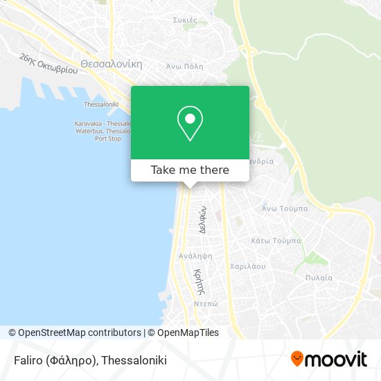 Faliro (Φάληρο) map
