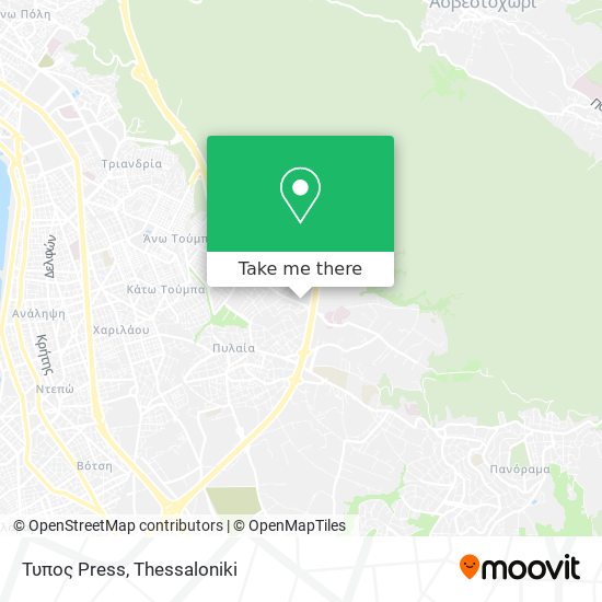 Τυπος Press map